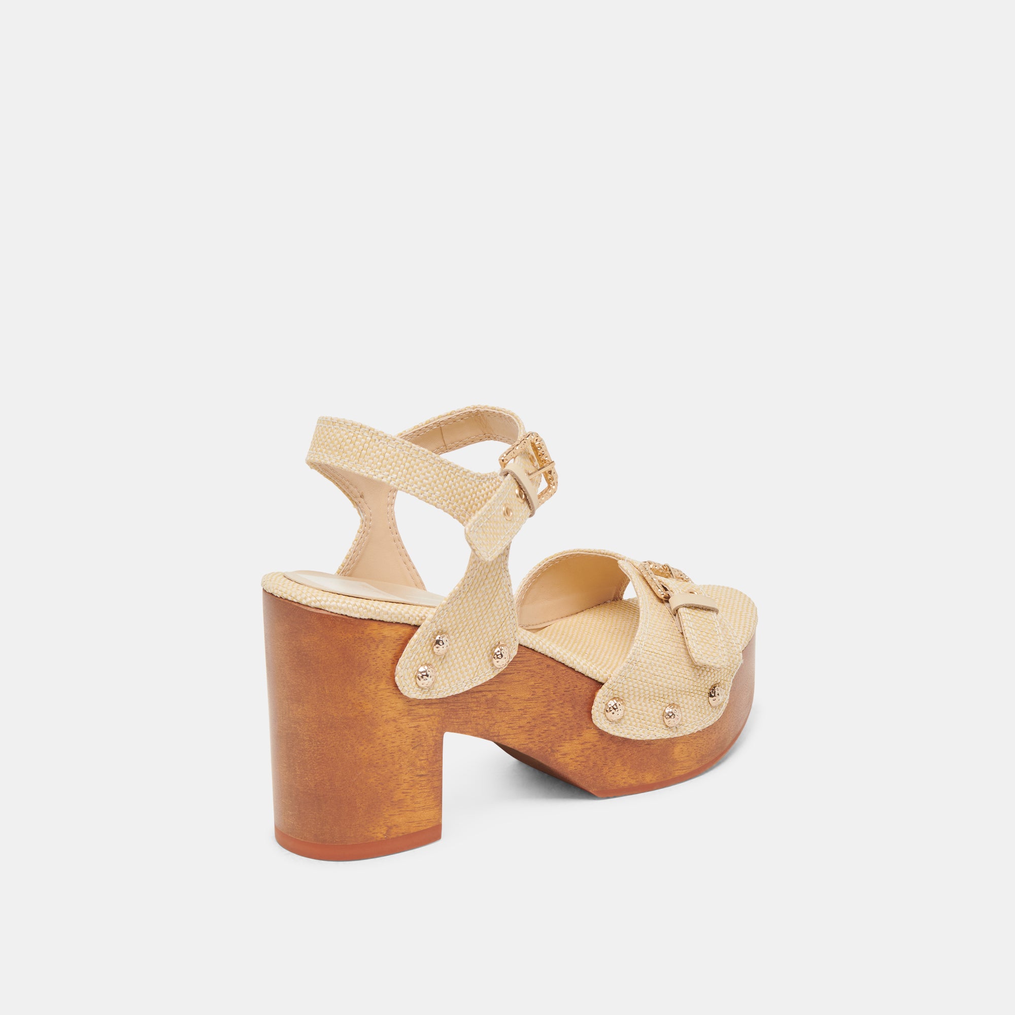 YANDY HEELS LT NATURAL RAFFIA - Image 5