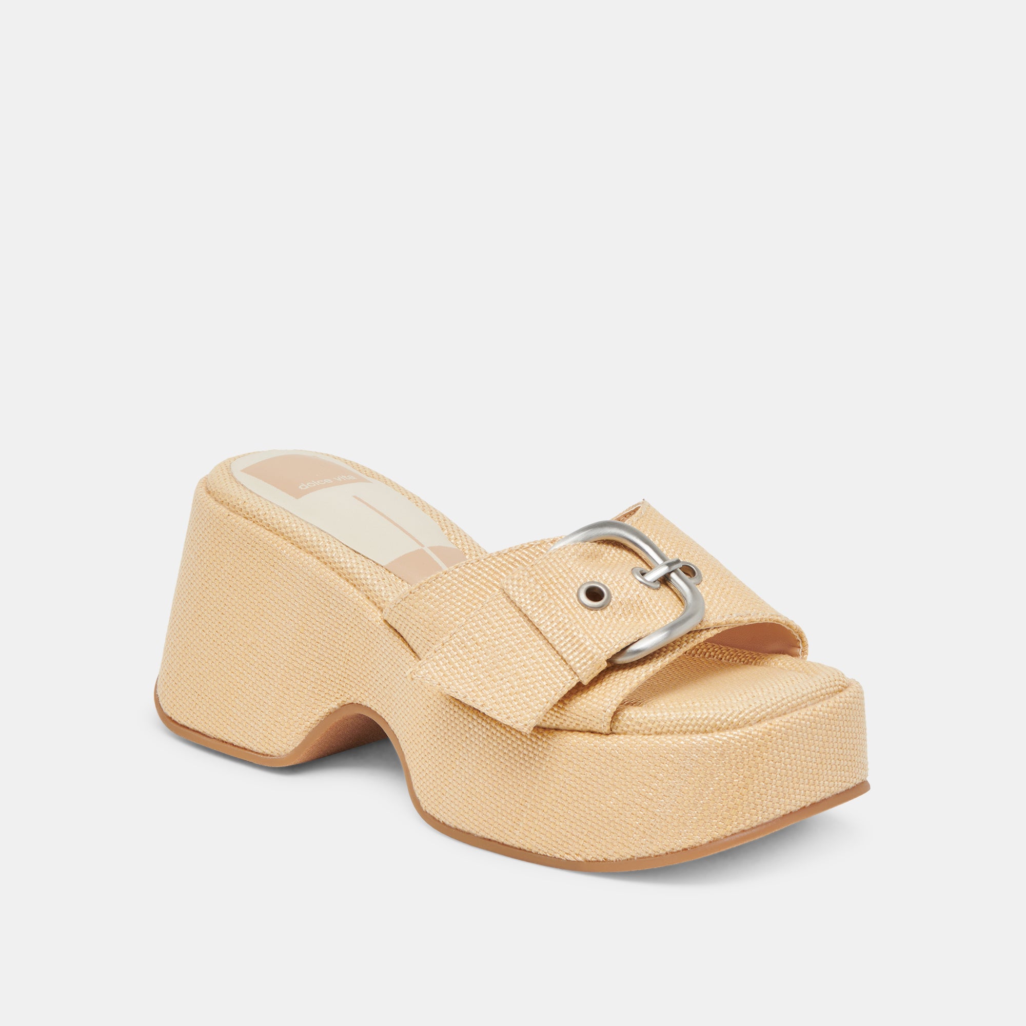 GISEL HEELS LT NATURAL WOVEN RAFFIA - Image 4