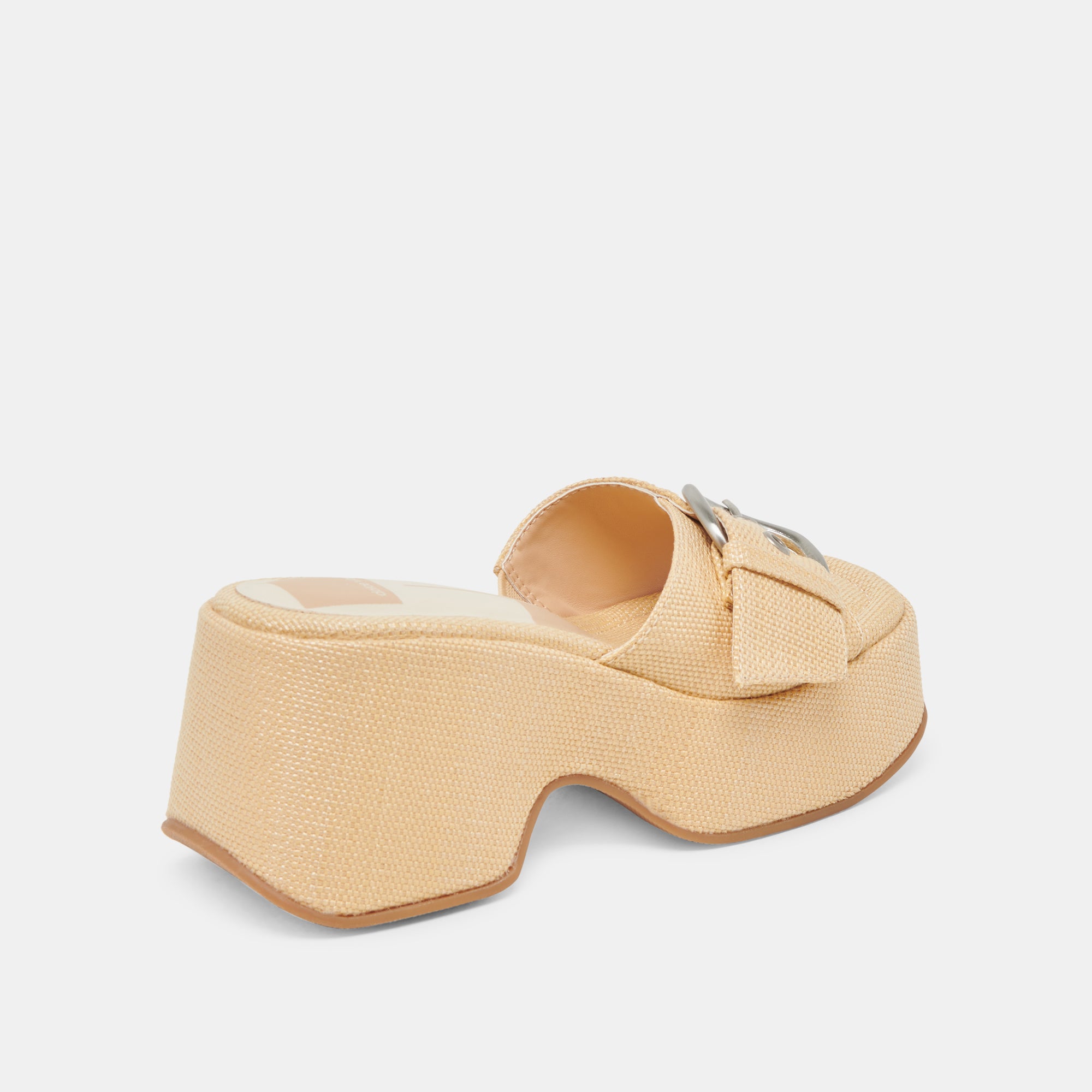 GISEL HEELS LT NATURAL WOVEN RAFFIA - Image 6