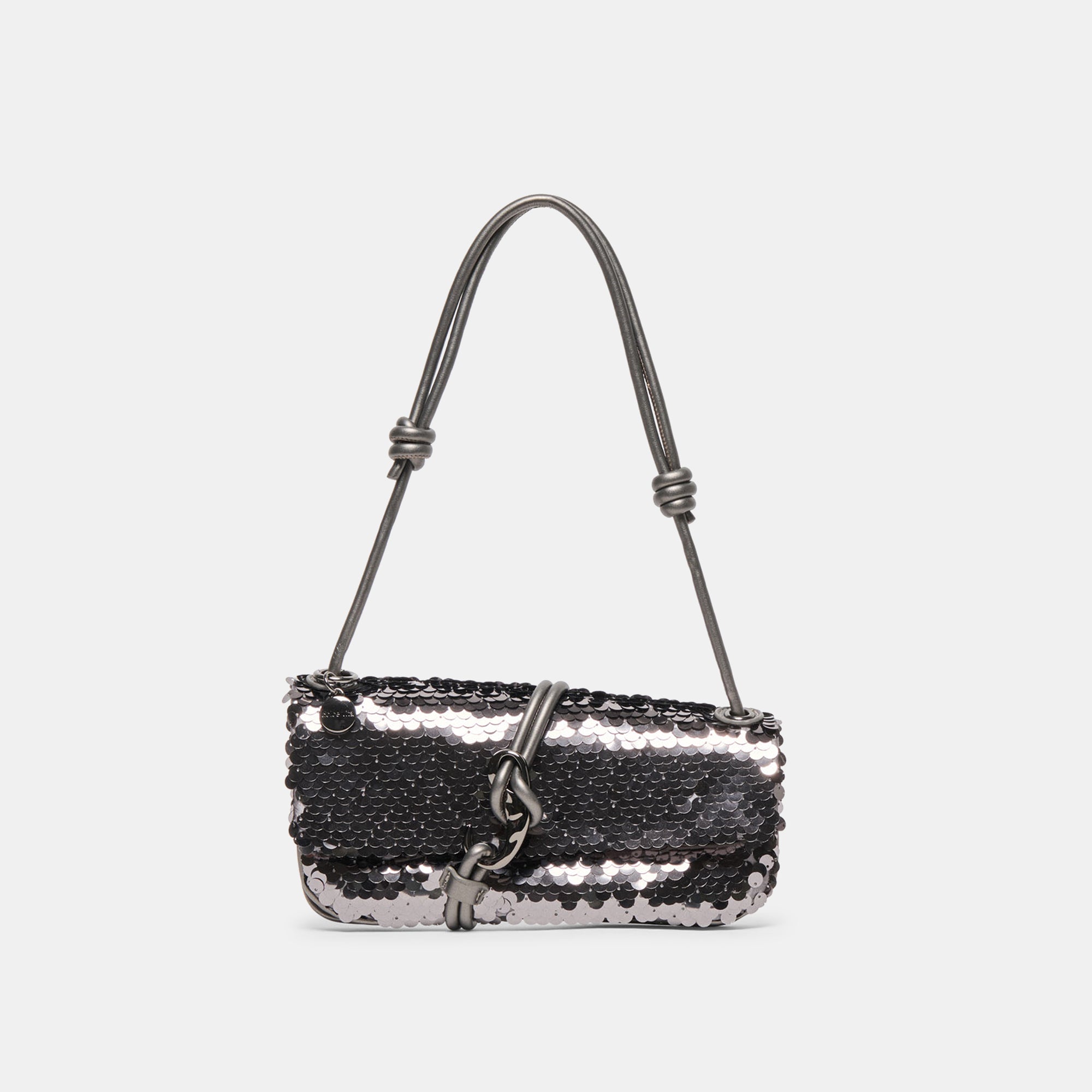 ALICE SHOULDER BAG GUNMETAL SEQUIN
