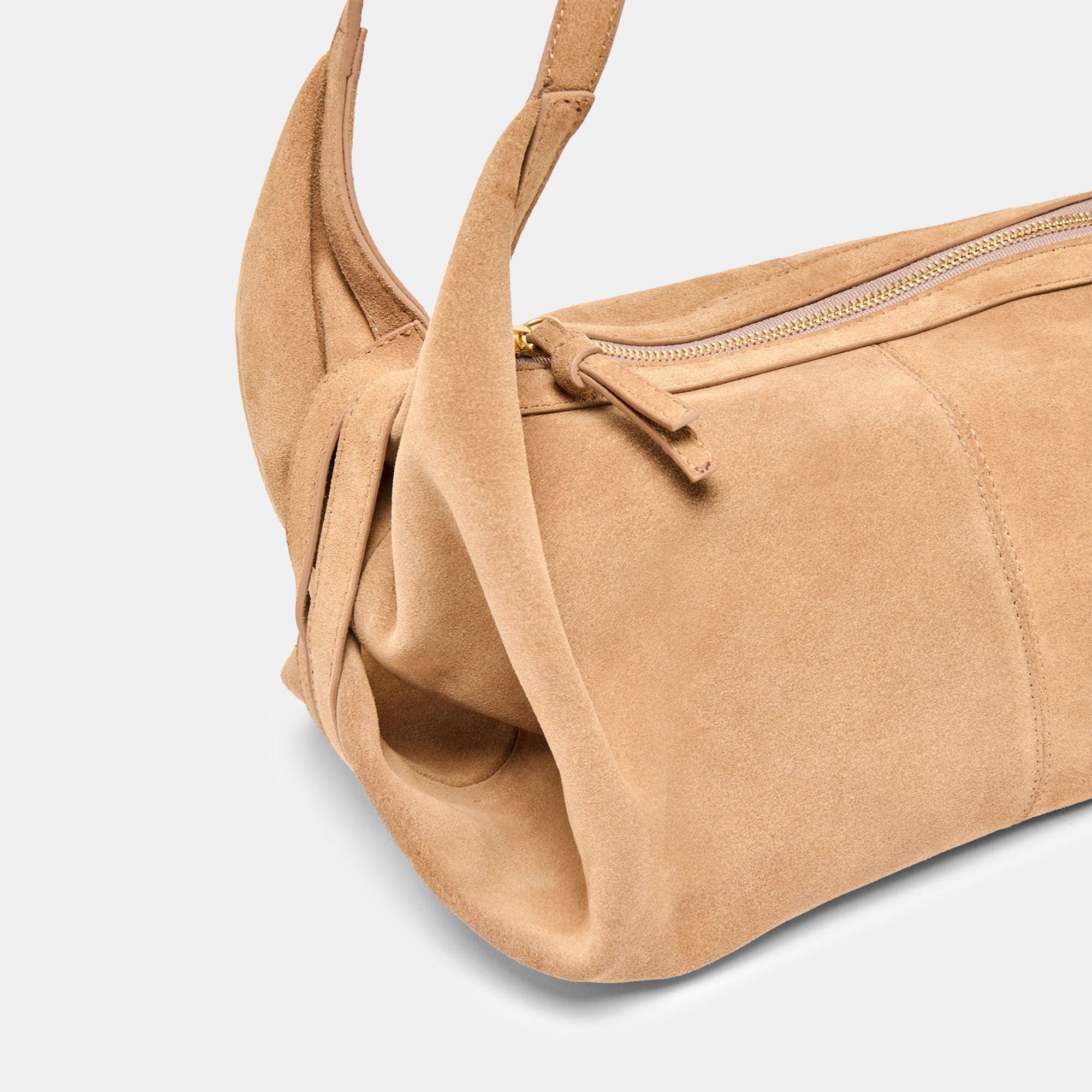 BILLY SHOULDER BAG CAMEL SUEDE - Image 3