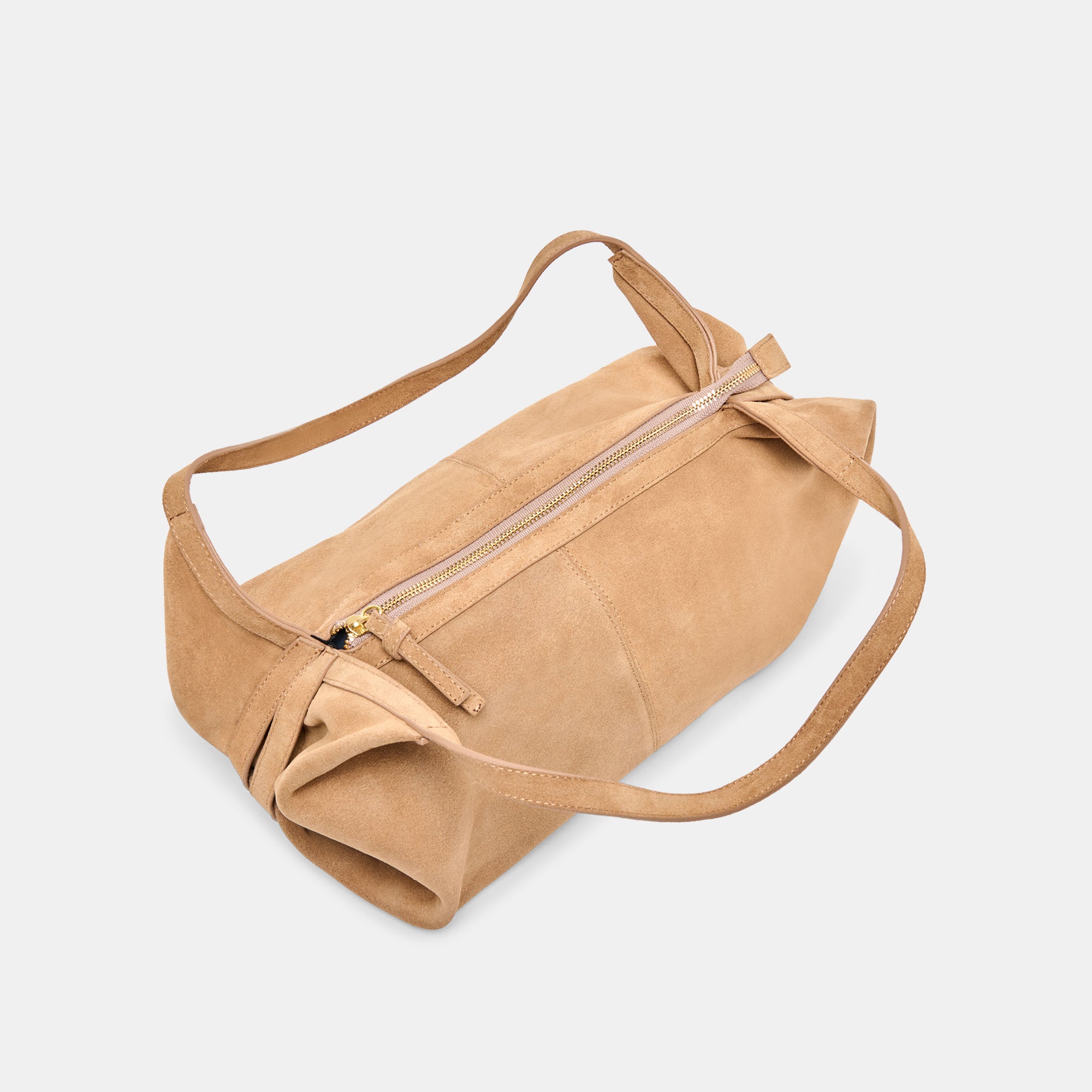 BILLY SHOULDER BAG CAMEL SUEDE - Image 4