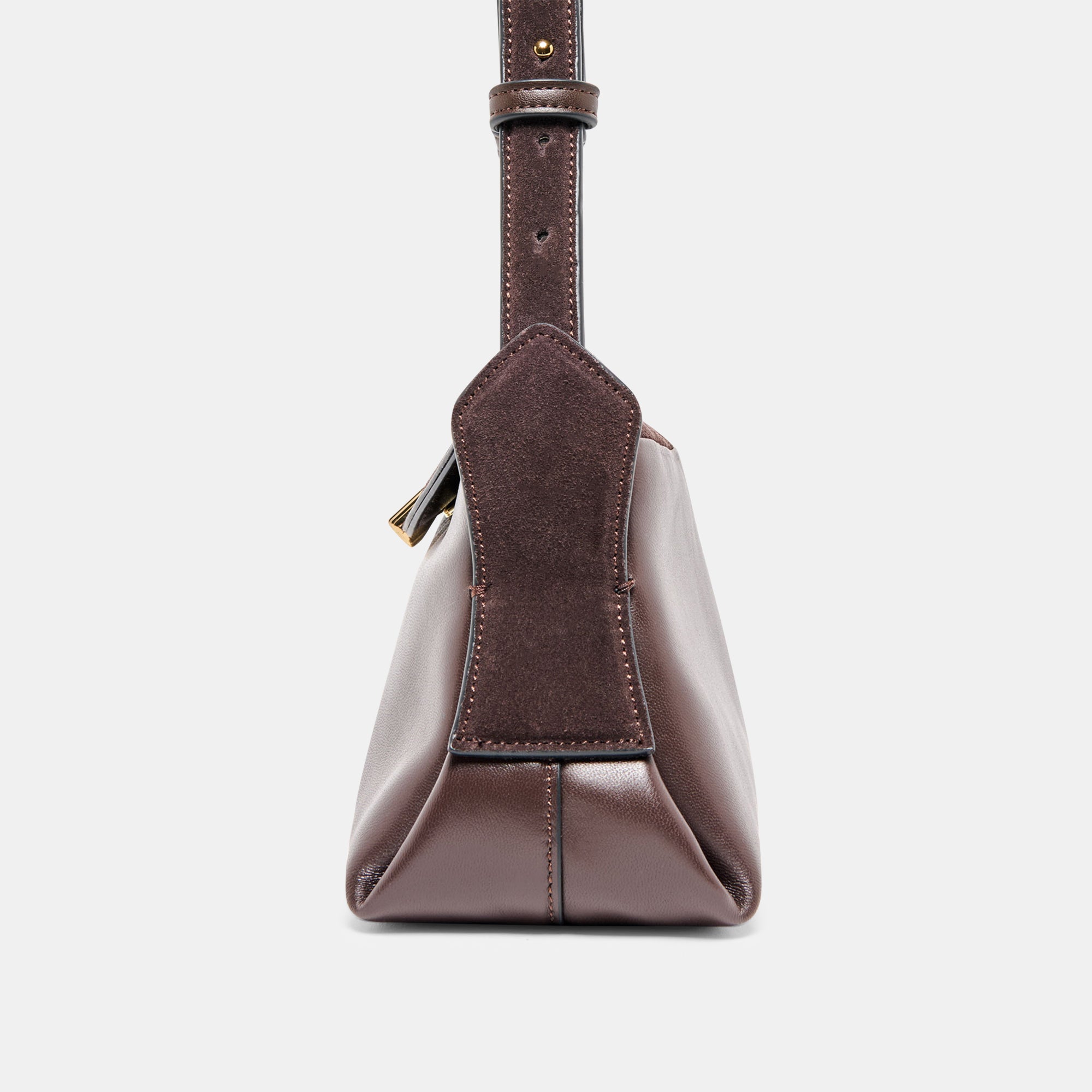 DEVYN SHOULDER BAG ESPRESSO LEATHER - Image 6