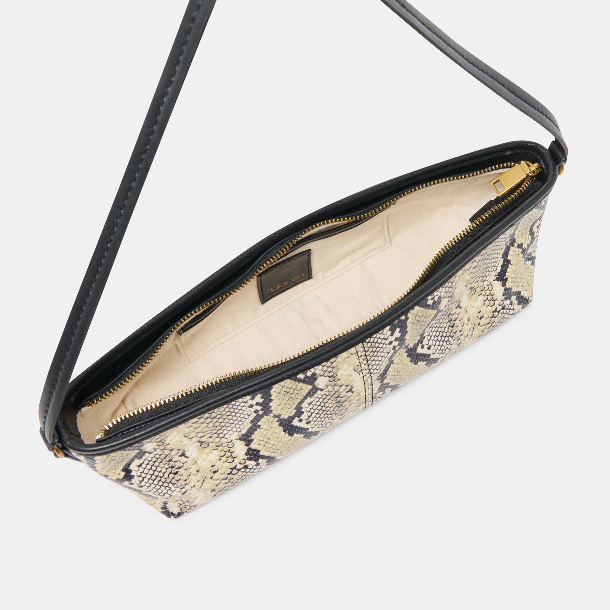 SAVAII SHOULDER BAG BLACK WHITE SNAKE STELLA - Image 3