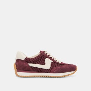 B.NTCD MESH SNEAKERS CRANBERRY WOVEN MESH