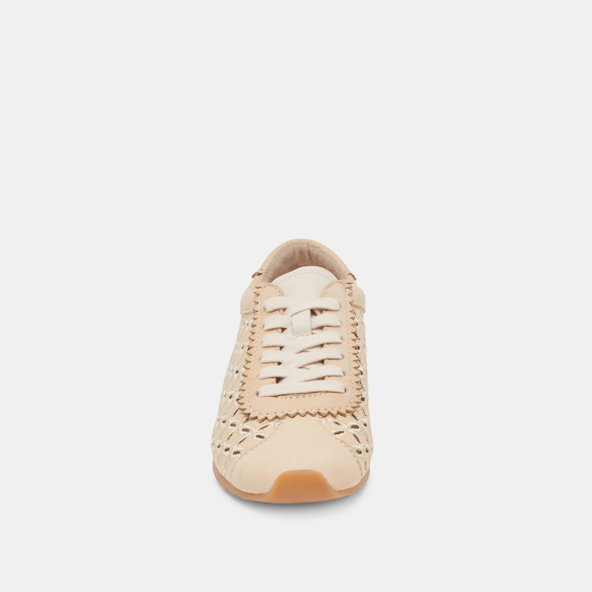 DANIE EYELET PERF SNEAKERS LT NATURAL RAFFIA - Image 7