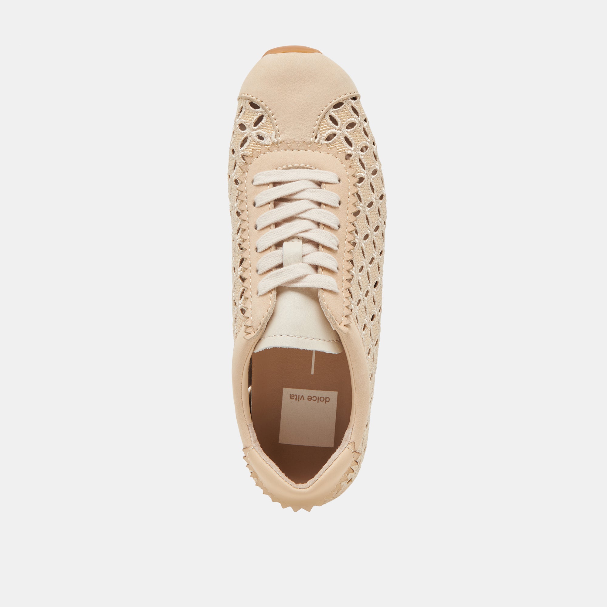 DANIE EYELET PERF SNEAKERS LT NATURAL RAFFIA - Image 9