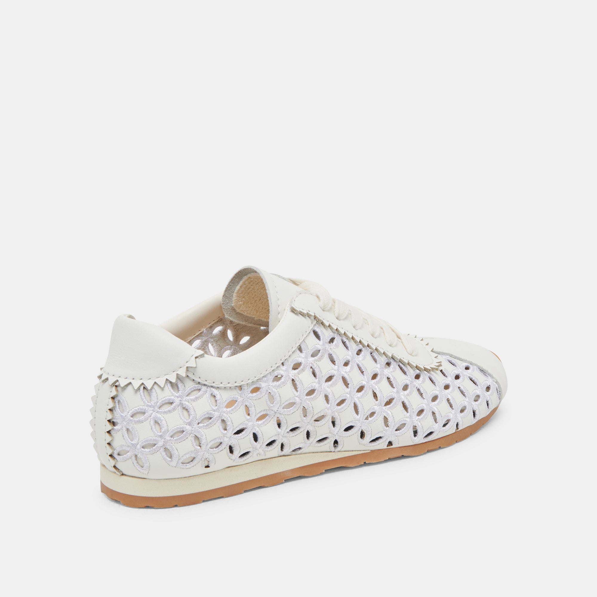DANIE EYELET PERF SNEAKERS TRUE WHITE LEATHER - Image 4