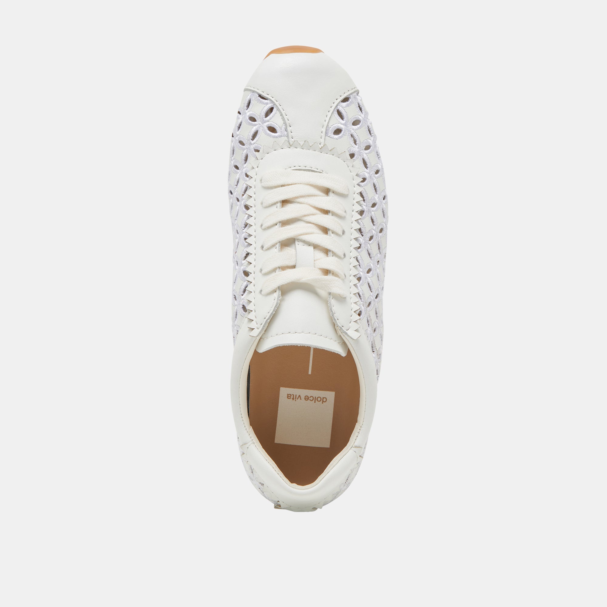 DANIE EYELET PERF SNEAKERS TRUE WHITE LEATHER - Image 9