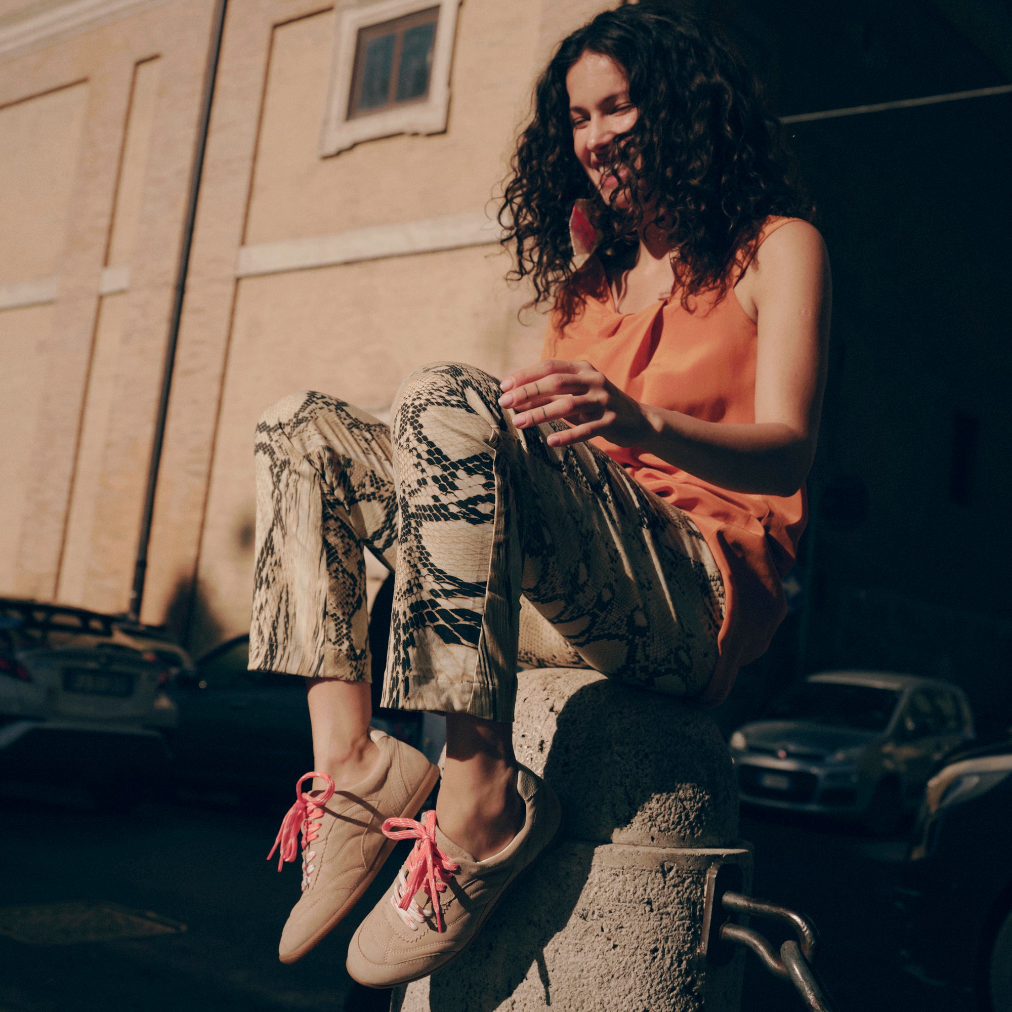 LAINI SNEAKERS CAMEL SUEDE - Image 2