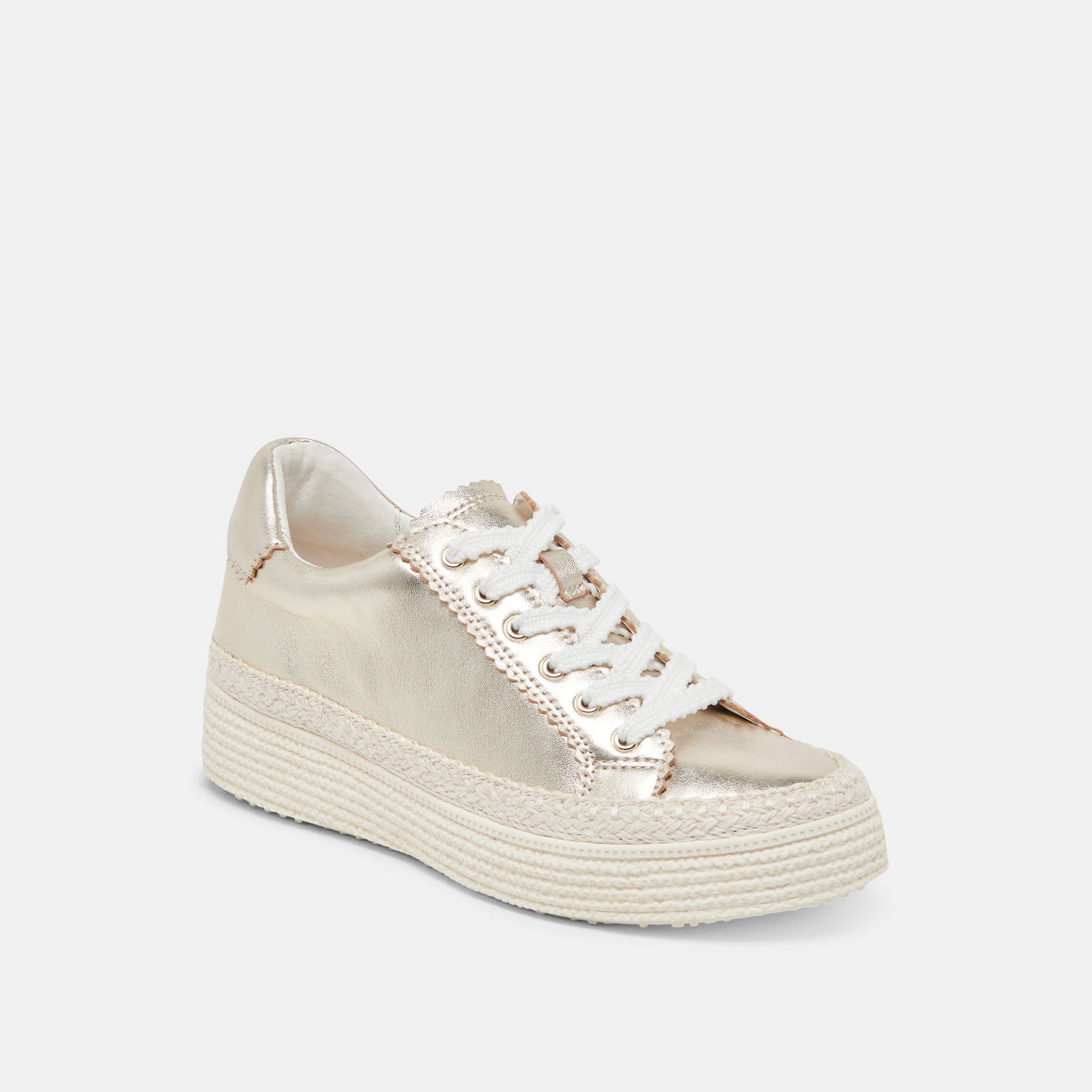 LENNIX SNEAKERS LIGHT GOLD METALLIC LEATHER - Image 4