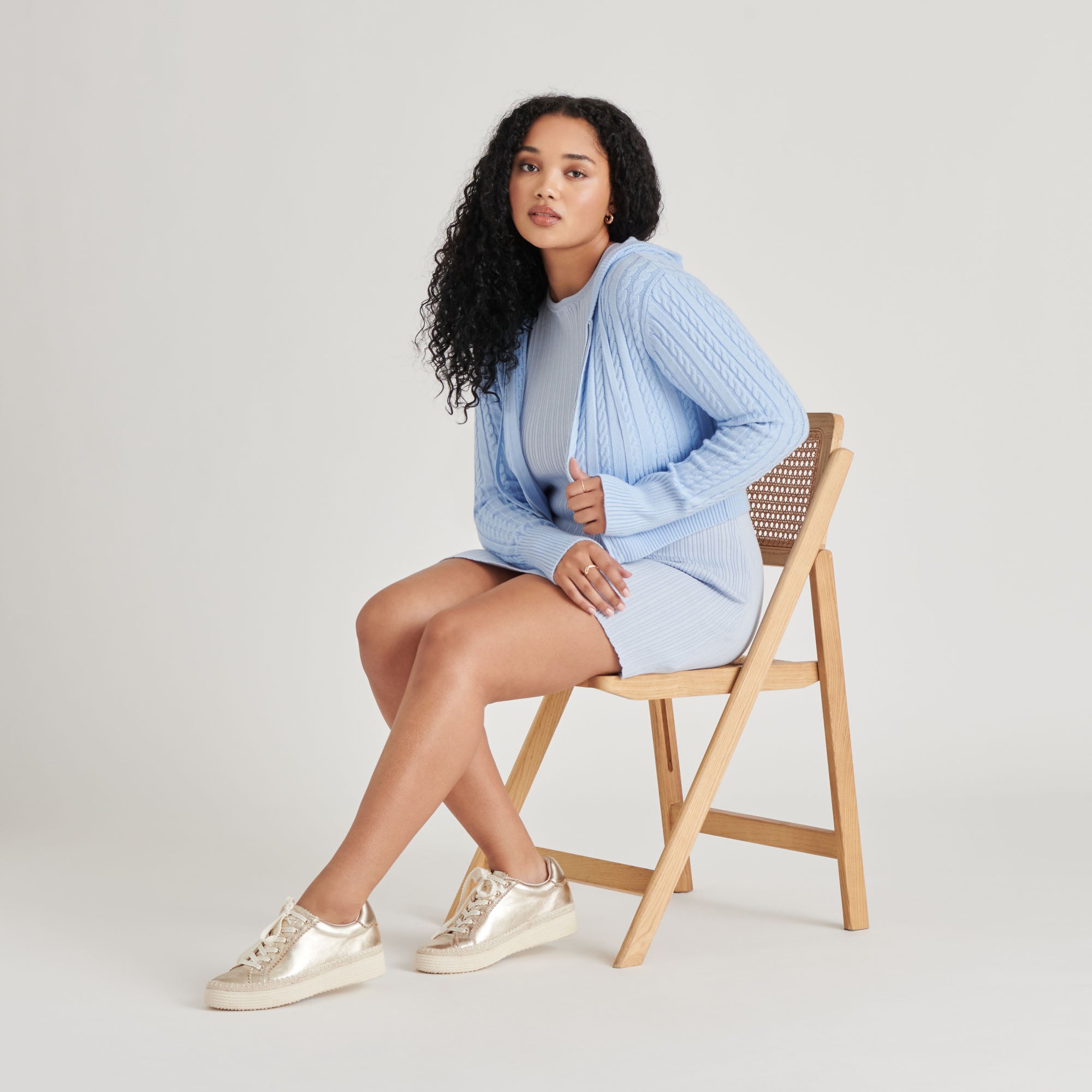 LENNIX SNEAKERS LIGHT GOLD METALLIC LEATHER - Image 2