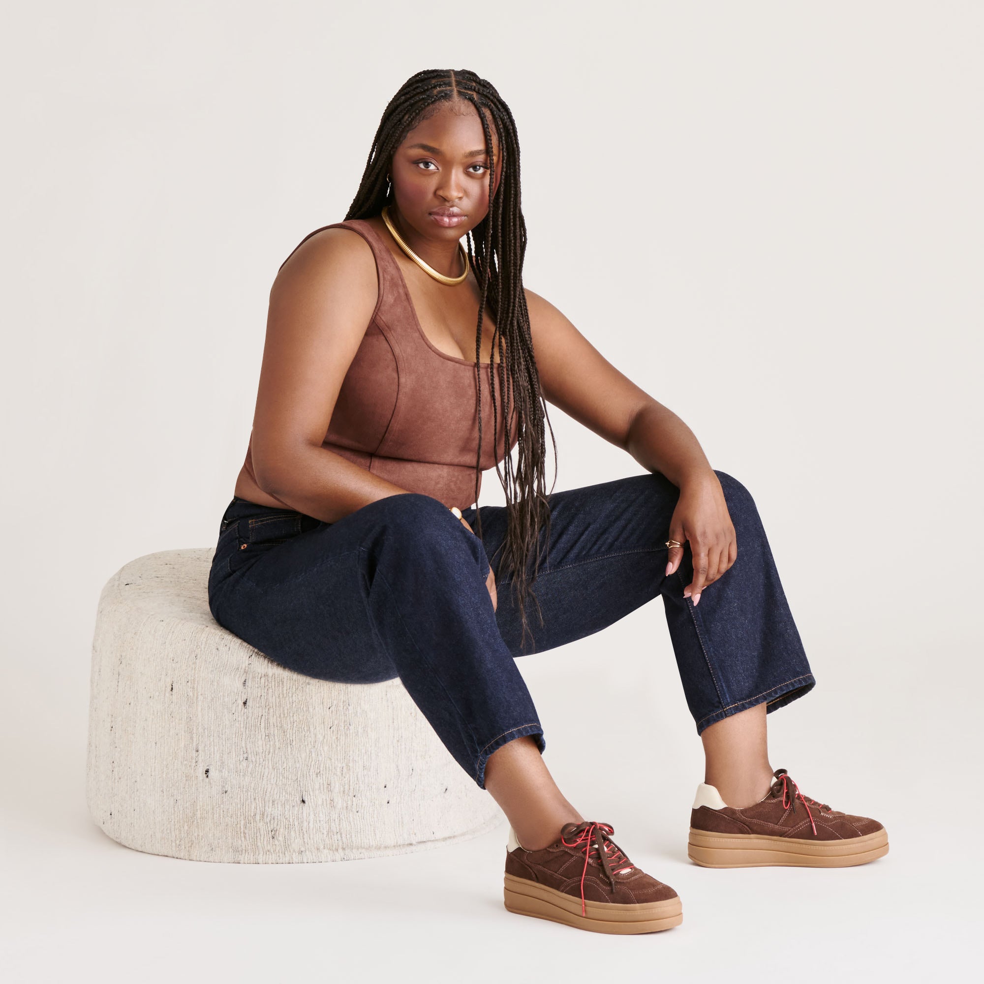 NAOMY H2O SNEAKERS DK BROWN SUEDE - Image 4