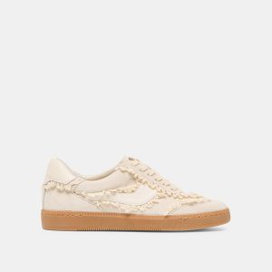 NOTICE LACE SNEAKERS IVORY SUEDE