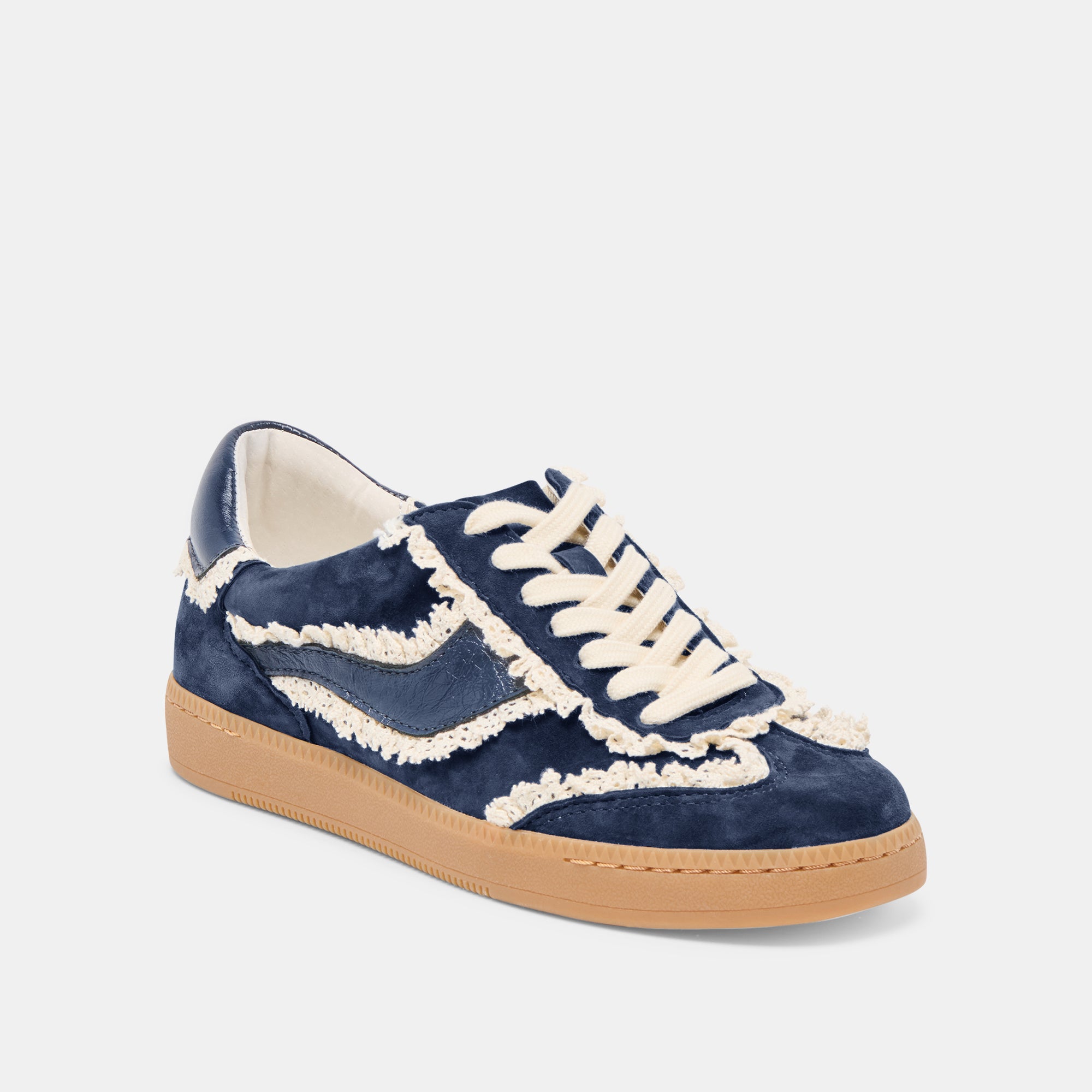 NOTICE LACE SNEAKERS NAVY SUEDE - Image 2