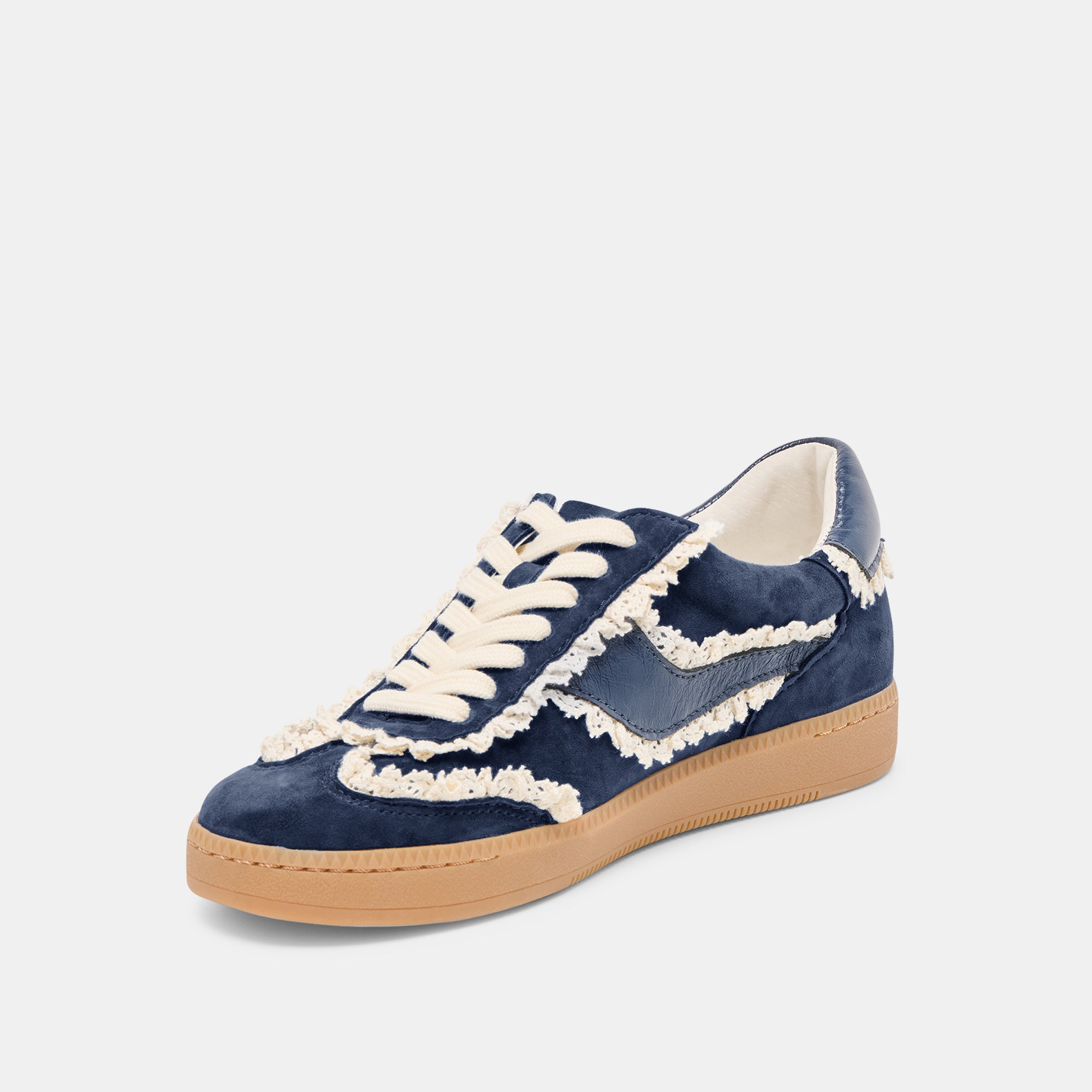 NOTICE LACE SNEAKERS NAVY SUEDE - Image 4