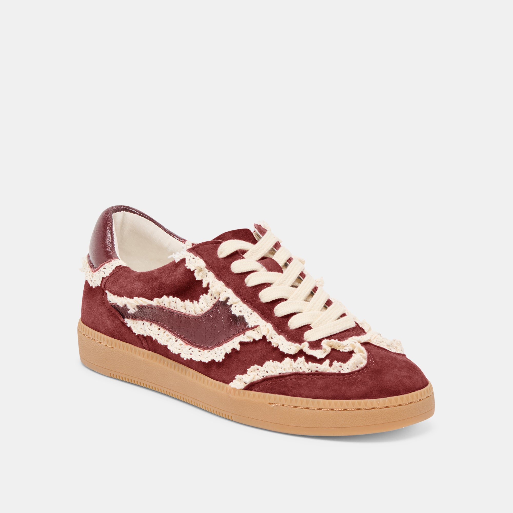 NOTICE LACE SNEAKERS OXBLOOD SUEDE - Image 2