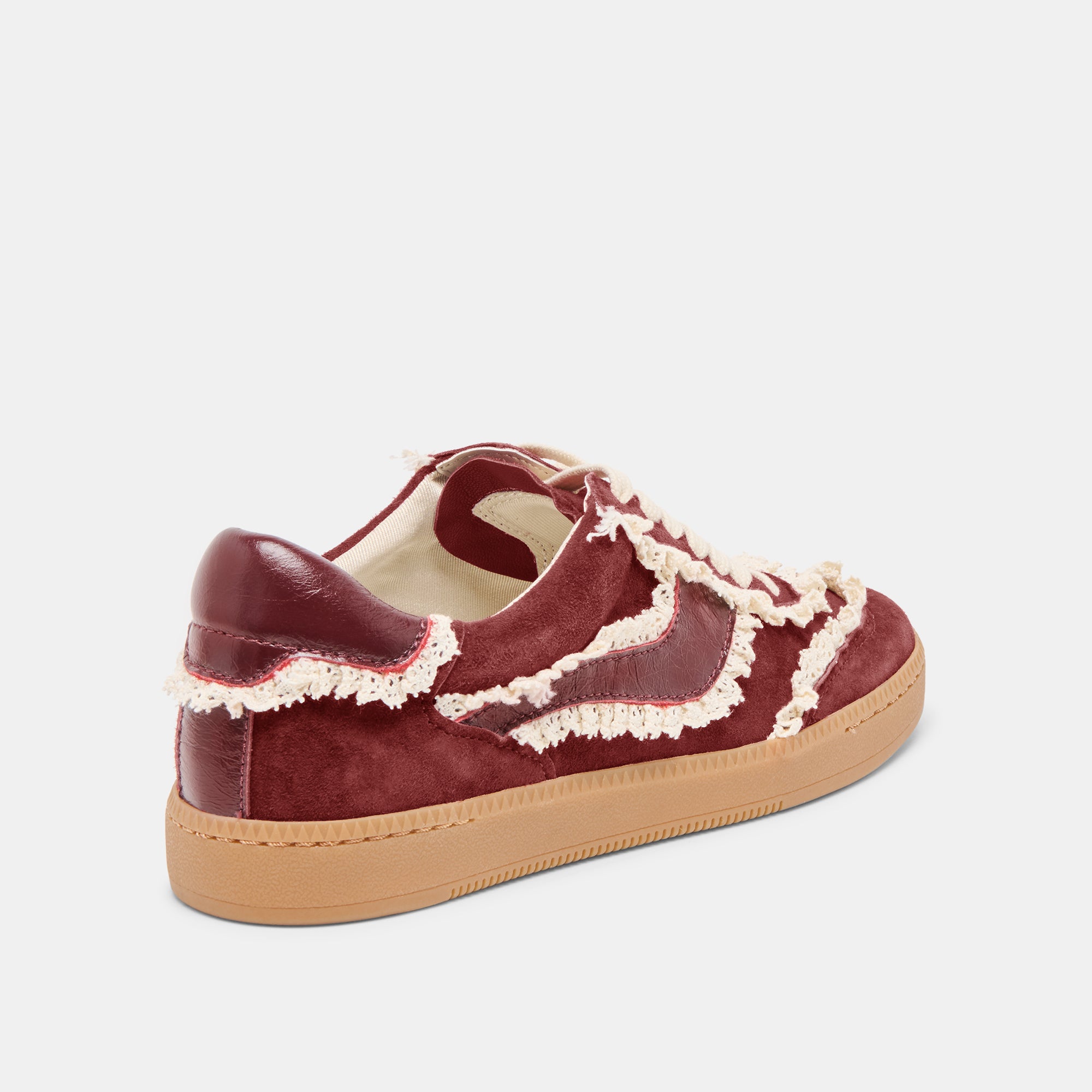 NOTICE LACE SNEAKERS OXBLOOD SUEDE - Image 3