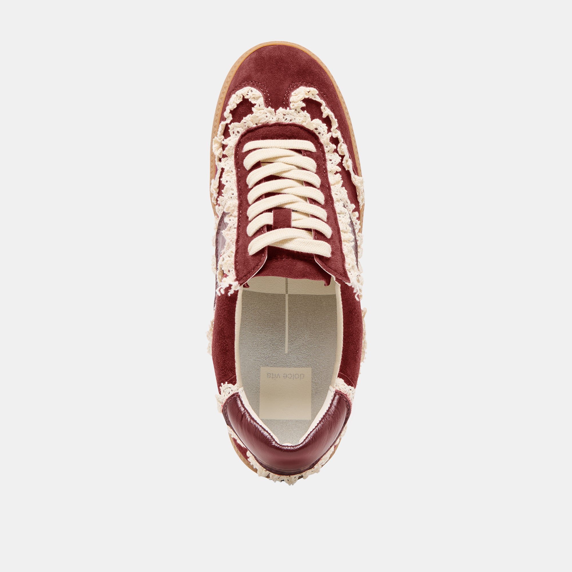 NOTICE LACE SNEAKERS OXBLOOD SUEDE - Image 8
