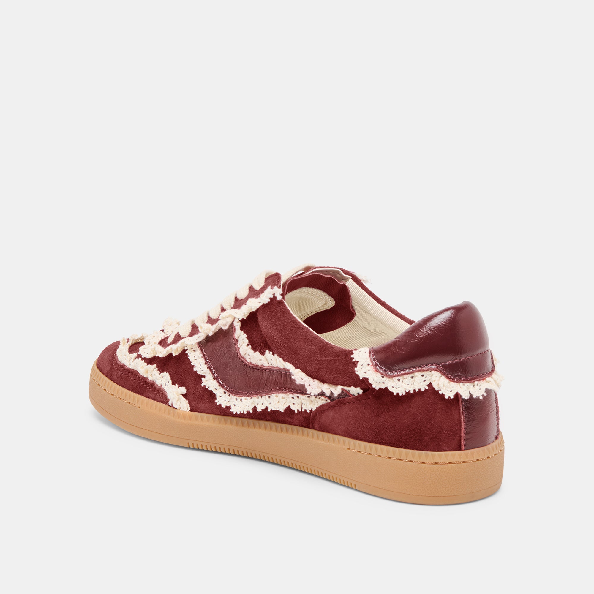 NOTICE LACE SNEAKERS OXBLOOD SUEDE - Image 5