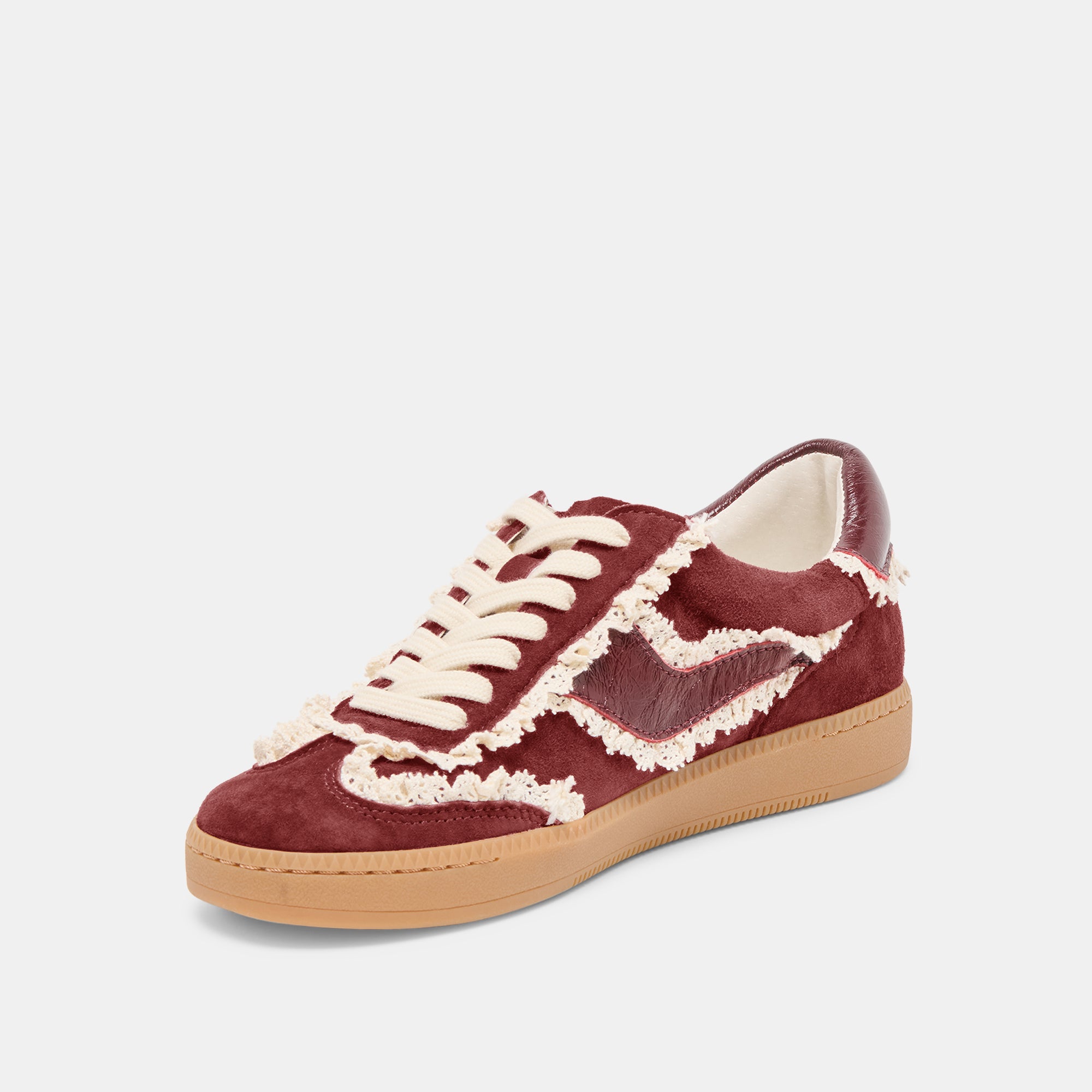 NOTICE LACE SNEAKERS OXBLOOD SUEDE - Image 4