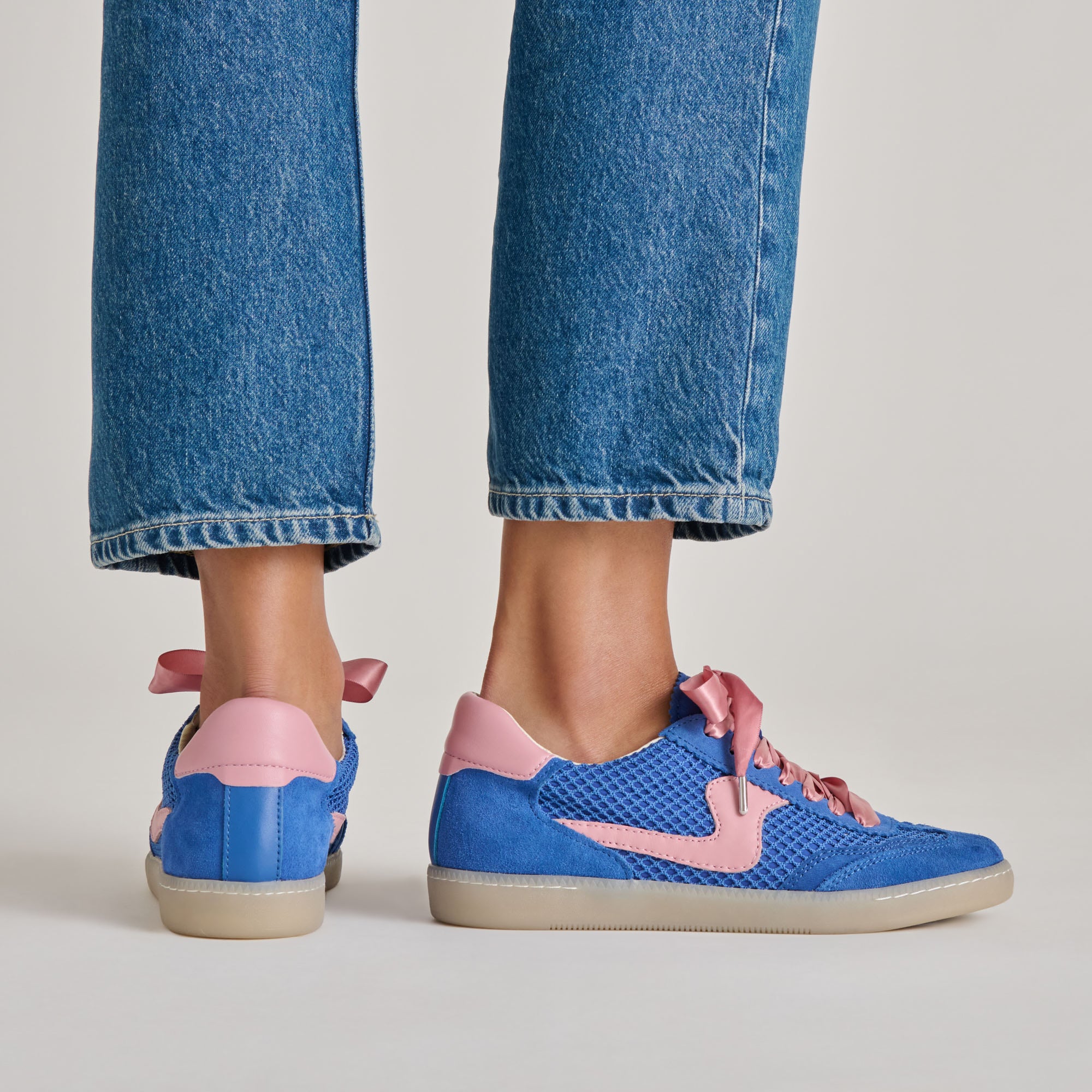 NOTICE MESH SNEAKERS ROYAL BLUE WOVEN MESH - Image 4