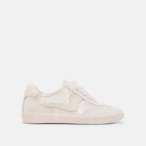 NOTICE PEARL SNEAKERS OFF WHITE SATIN