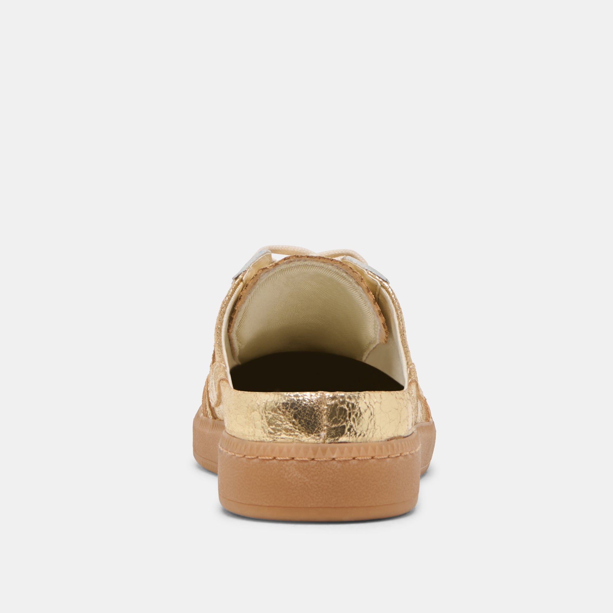 NOTICE SLIDE SNEAKERS GOLD DISTRESSED LEATHER - Image 7