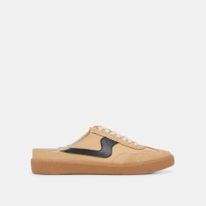 NOTICE SLIDE SNEAKERS TAN MULTI SUEDE
