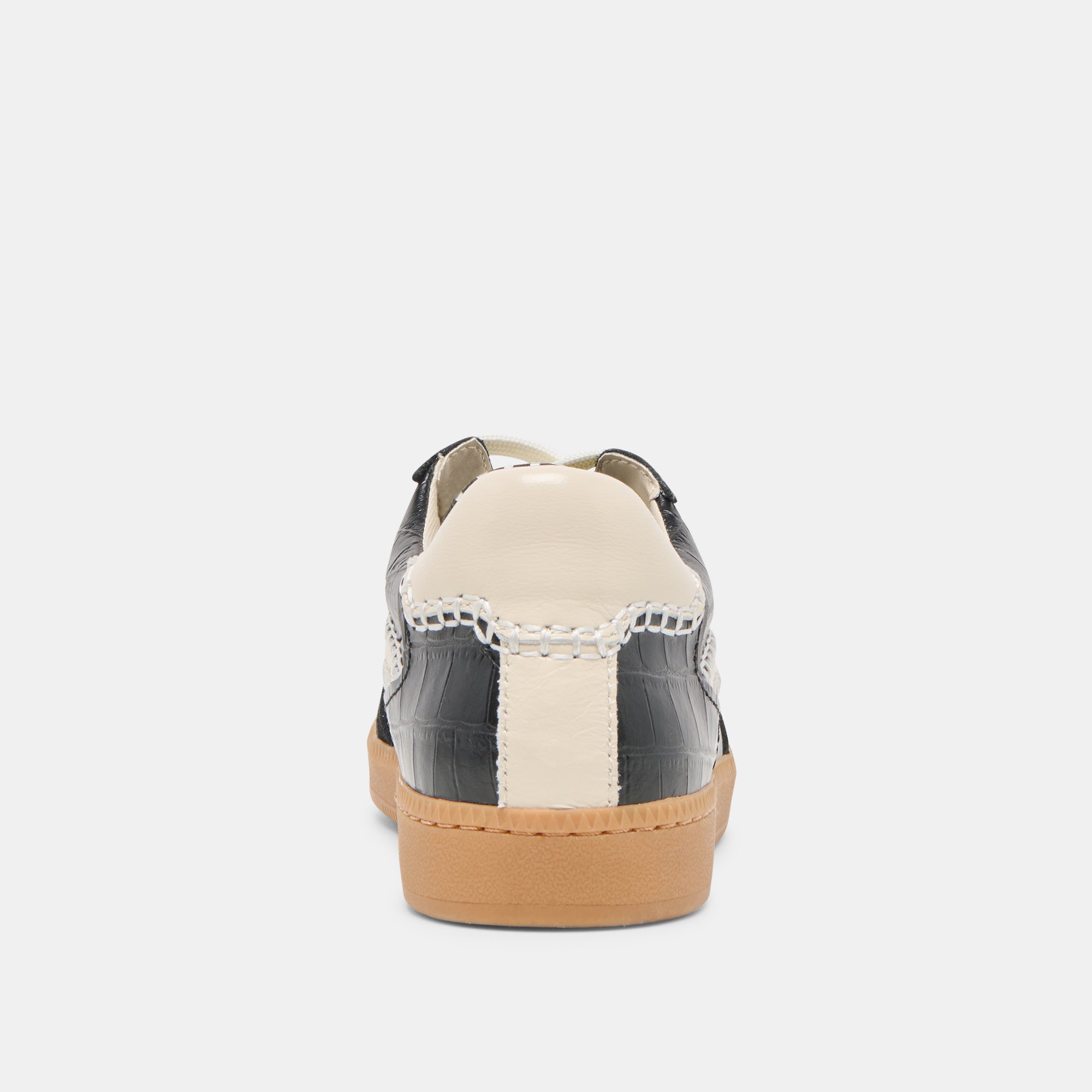 NOTICE STITCH SNEAKERS NOIR CROCO EMBOSSED LEATHER - Image 9