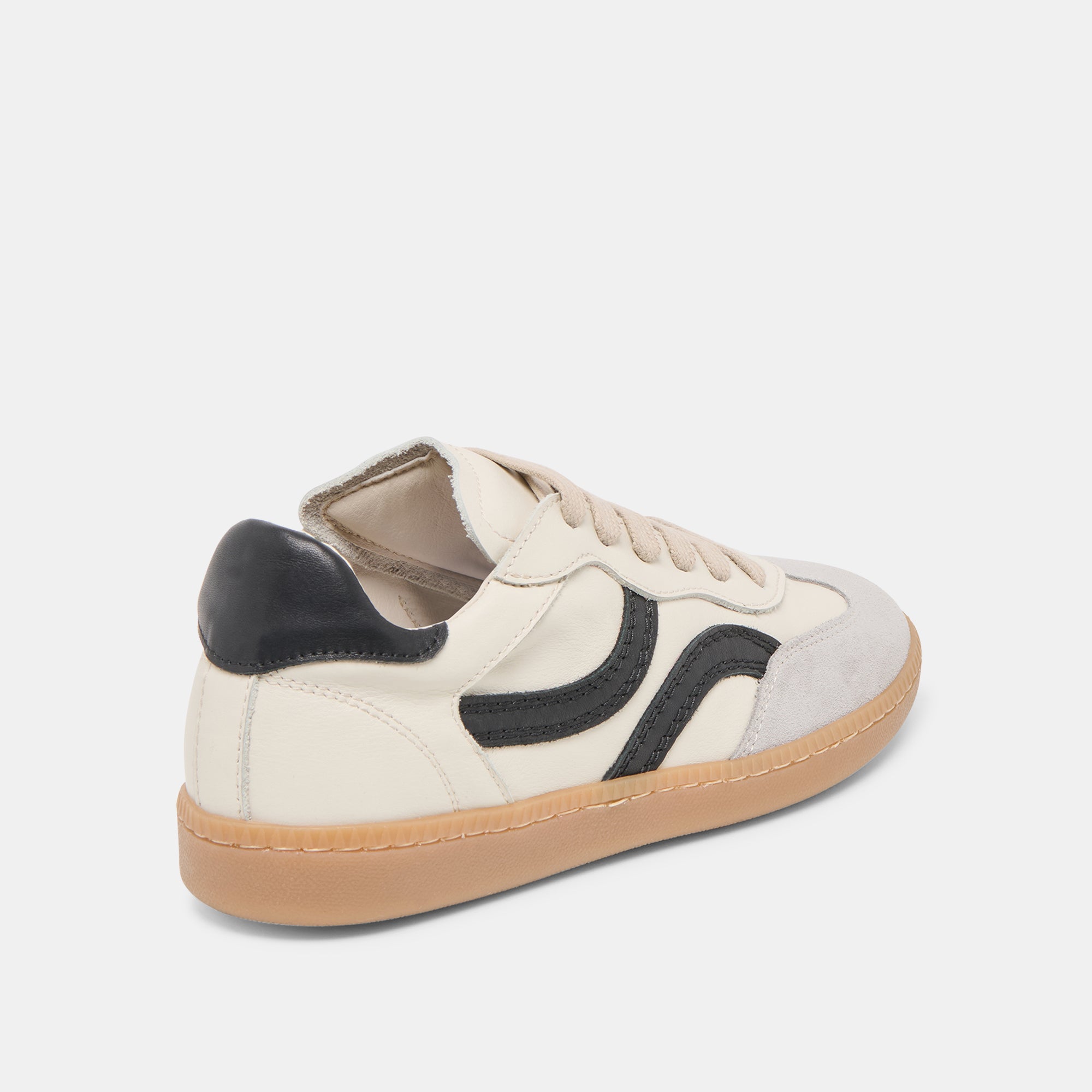 REBEL SNEAKERS WHITE BLACK LEATHER - Image 5