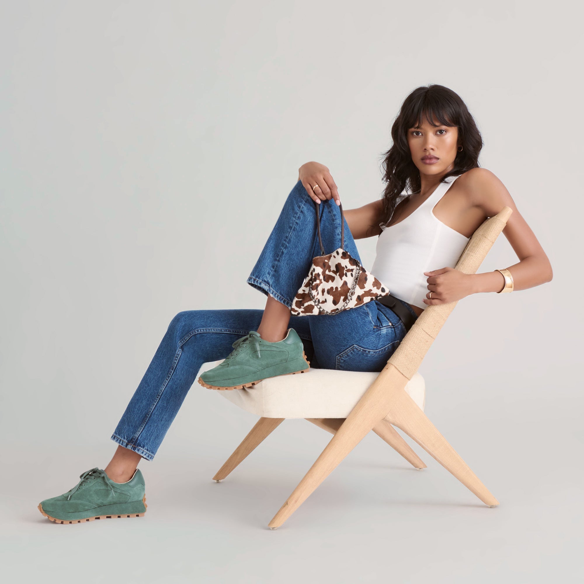 TRICIA SNEAKERS DK GREEN SUEDE - Image 4