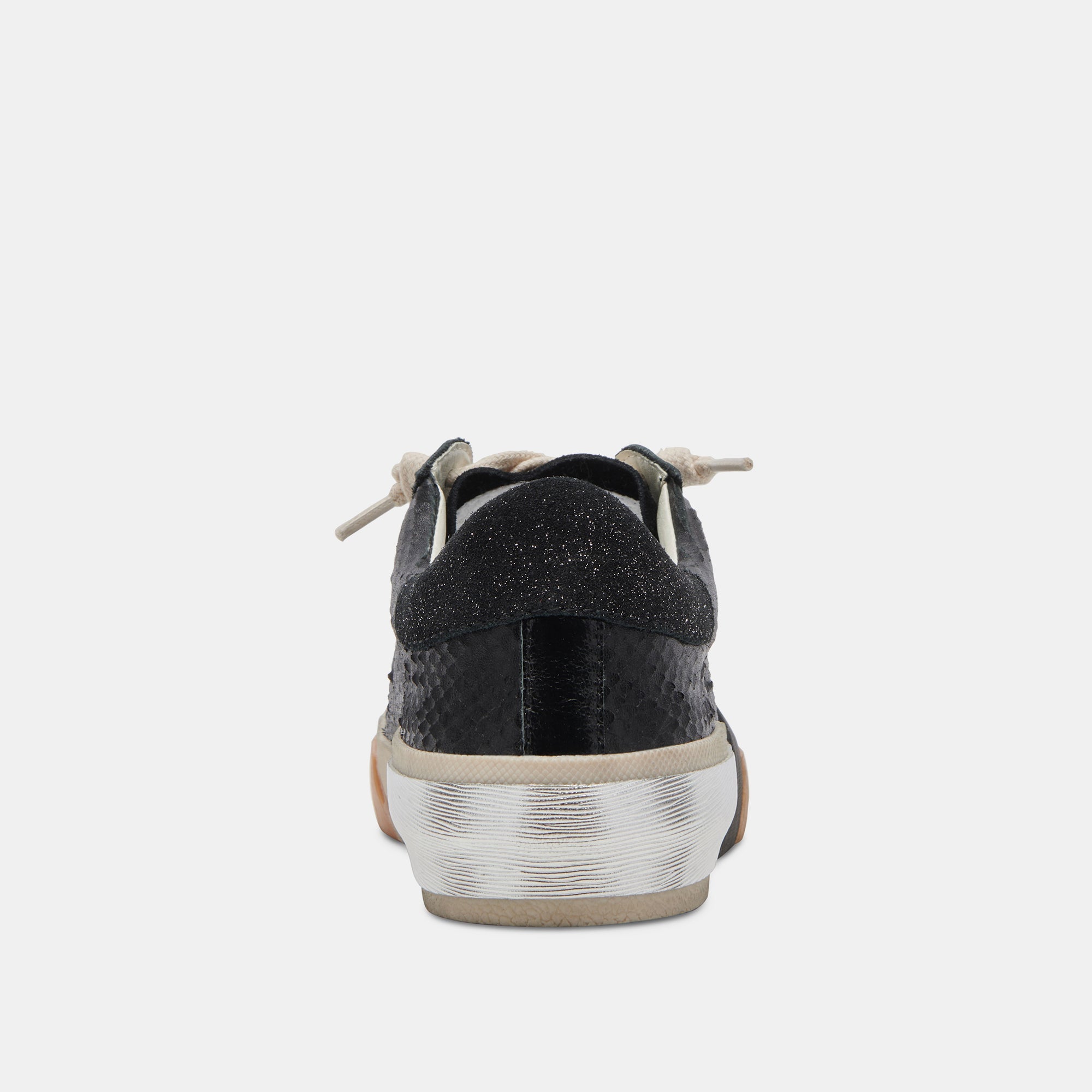 ZINA WIDE SNEAKERS ONYX EMBOSSED LEATHER - re:vita - Image 7