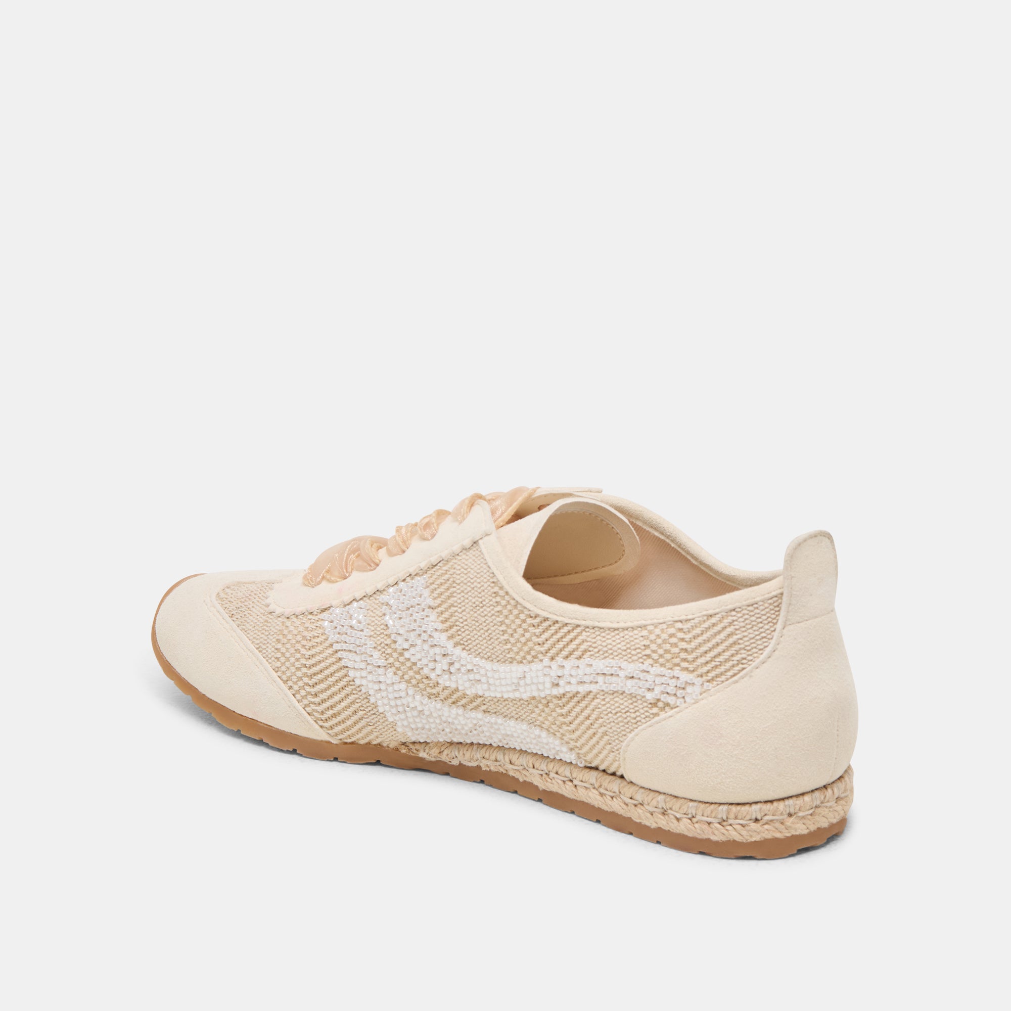 DREAM BEAD SNEAKERS NATURAL MULTI BURLAP - Image 5
