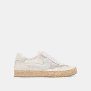 NOTICE ESPADRILLE BEAD SNEAKERS WHITE MESH