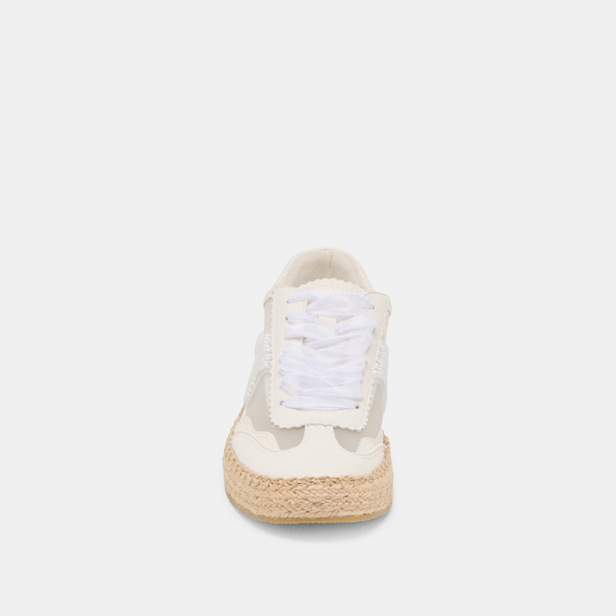 NOTICE ESPADRILLE BEAD SNEAKERS WHITE MESH - Image 7