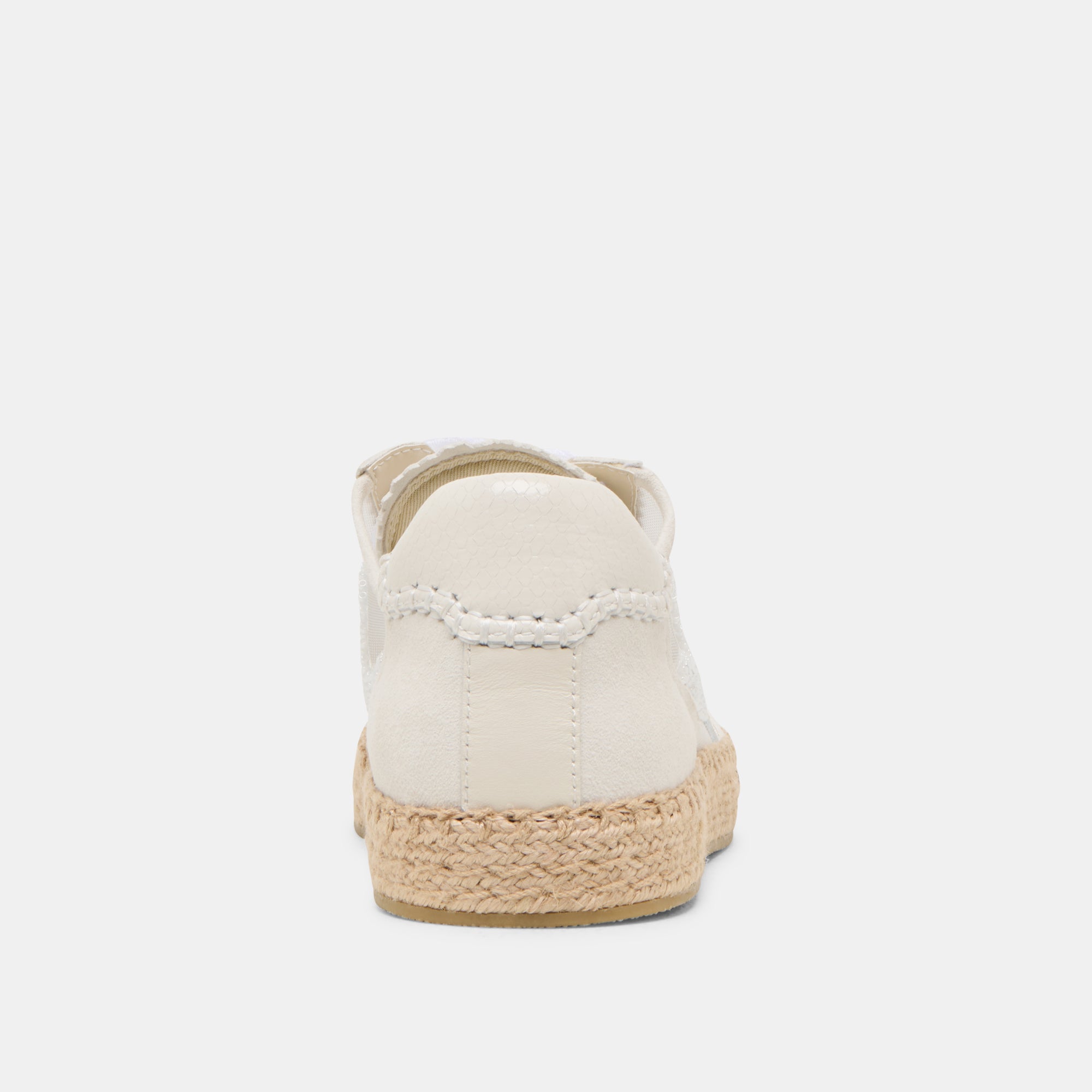 NOTICE ESPADRILLE BEAD SNEAKERS WHITE MESH - Image 8