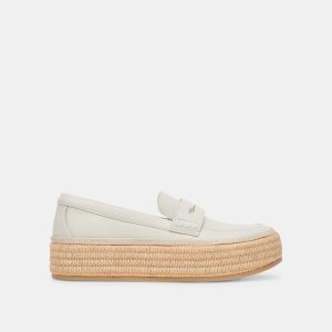 RANNA LOAFERS IVORY LEATHER - re:vita