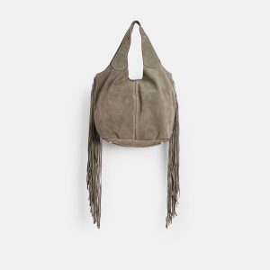NAKOMA SHOULDER BAG OLIVE SUEDE