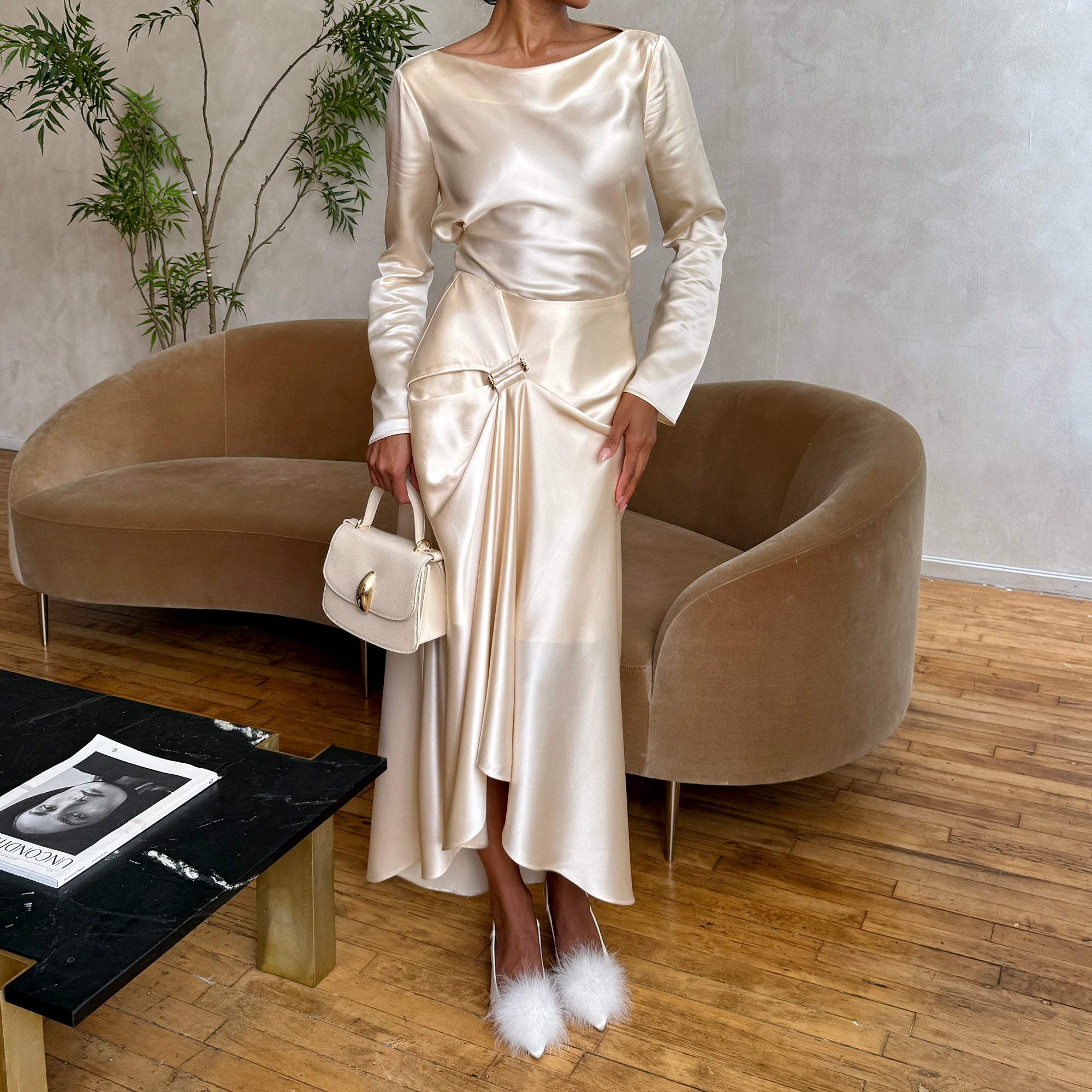 KAMY HEELS TRUE WHITE SATIN - Image 4