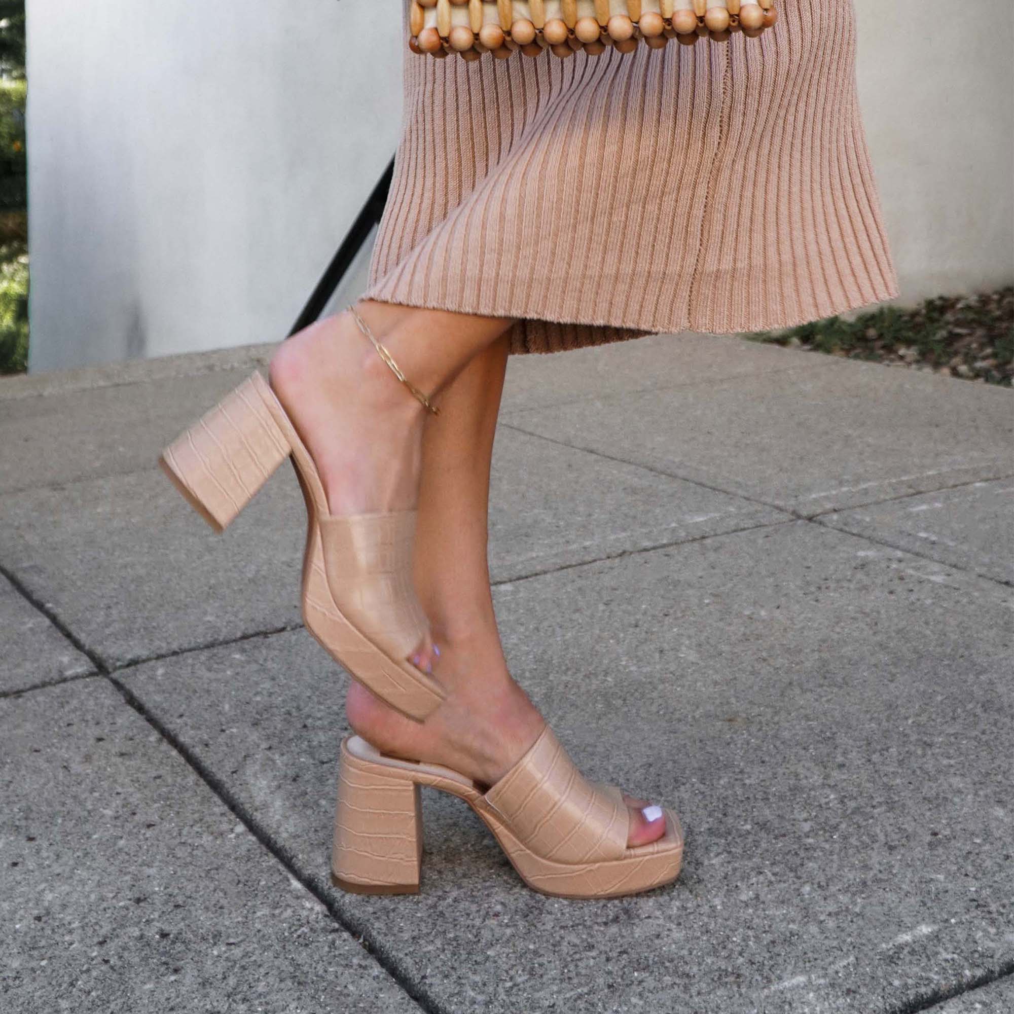 MARSHA HEELS CAFE EMBOSSED STELLA - re:vita - Image 2