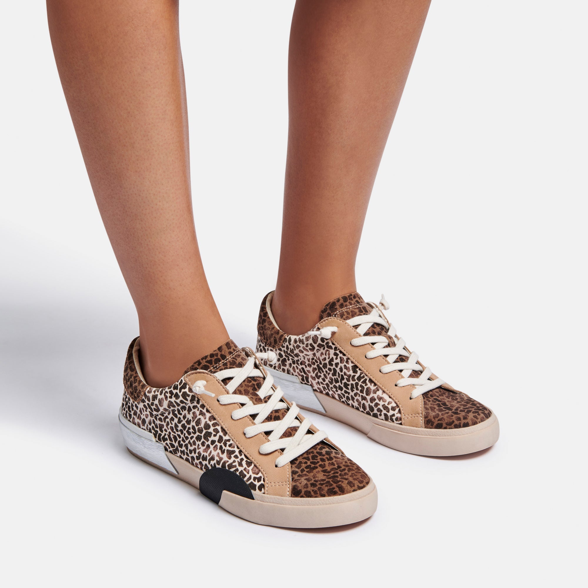 ZINA SNEAKERS LEOPARD MULTI DUSTED SUEDE - re:vita - Image 2